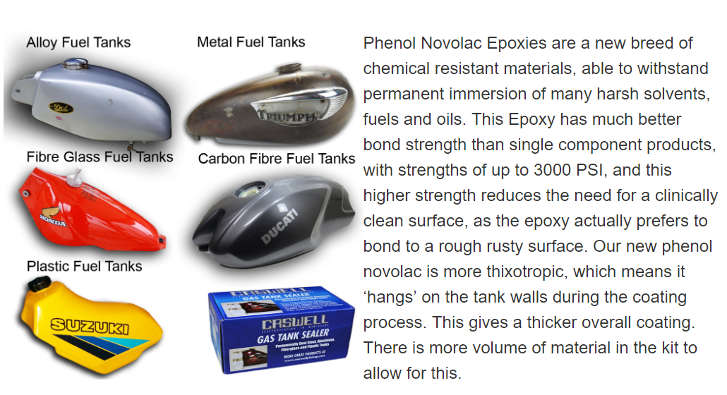 Epoxy Gas Tank Sealer - Caswell Canada